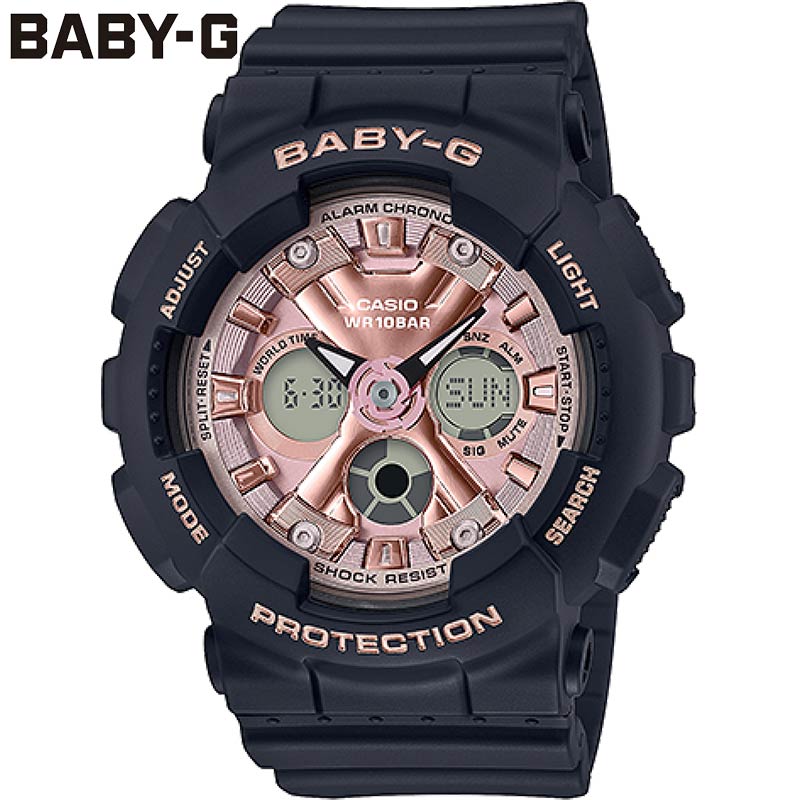 国内正規品 カシオ レディース BABY-G ベビーG 時計 ウォッチ 腕時計 10気圧防水 衝撃に強い カジュアル スポーティー アナデジ 送料無料 CASIO BA-130