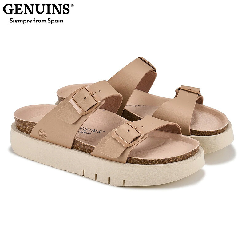 GENUINS レディース GENUINS TIKA サンダル 靴 シューズ コンフォート カジュアル 疲労軽減 ピンク 送料無料 GENUINS G104211JT