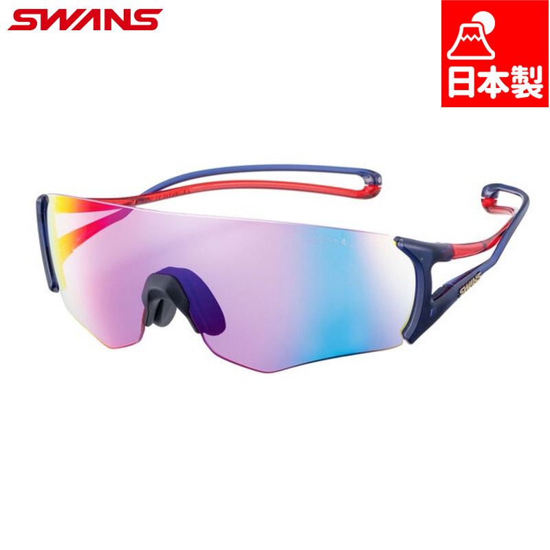 日本製 スワンズ メンズ レディース E-NOX EIGHT8 G2 ULTRA LENS for BALL SPORTSモデル サングラス スポーツ ランニング マラソン 軽量 UVカット ネイビー 送料無料 SWANS EN8G2-3516