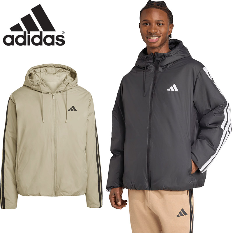 楽天市場】 エッセンシャルズ スリーストライプス フード パデッド