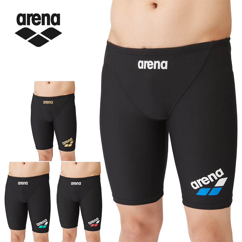 アリーナ ジュニア キッズ タフスーツ トレーニングスパッツ(ハーフレッグ) 水泳 ウェア 競技 水着 練習用 トレーニング 運動 スポーツ ブラック 黒 ブルー レッド 青 赤 シルバー ゴールド 送料無料 arena SAR-4105J
