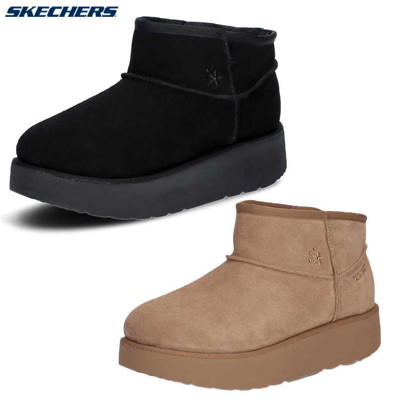 楽天市場】スケッチャーズ（SKECHERS）（レディース）ショートブーツ