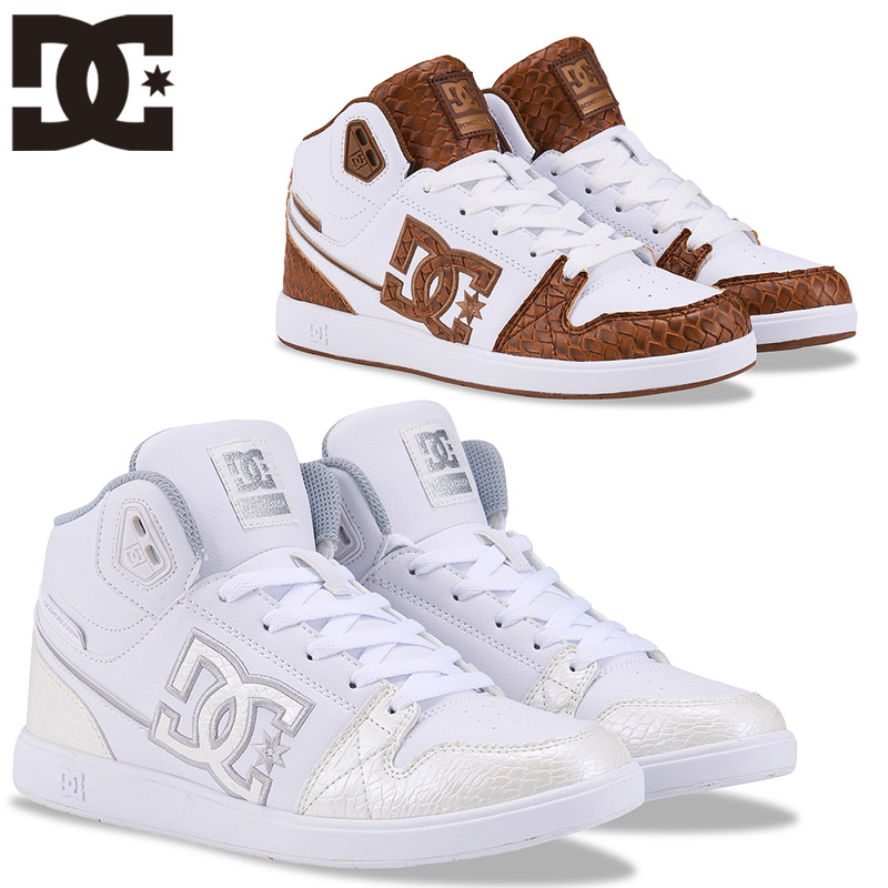 ディーシーシューズ レディース UNIVERSITY MID SE SN 真っただ中とり捨てる ミッドカット スニーカー 靴 シューズ 白いこと 白 貨物輸送無料 DC SHOES DW254303