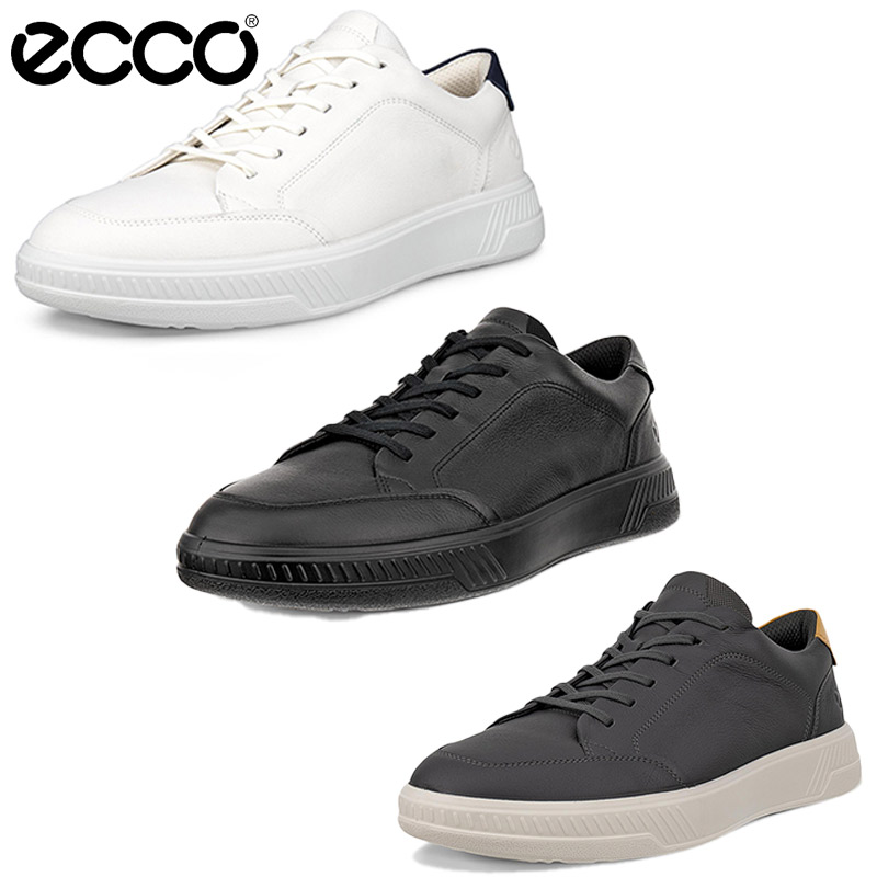 エコー メンズ ECCO Move M 靴 シューズ カジュアル 高級レザーパッド入り 快適 シューレース インレイソール モダン ホワイト 白 ブラック 黒 送料無料 ECCO 551604