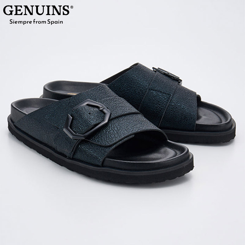 GENUINS レディース 【OUTLET】GENUINS KAITE ジェニュインズ サンダル 靴 シューズ コンフォート カジュアル ブラック 黒 送料無料 GENUINS G106337