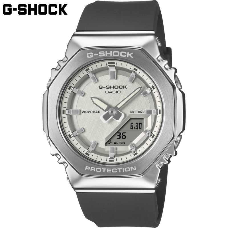 国内正規品 カシオ レディース G-SHOCK Gショック 時計 ウォッチ アナデジ メタル 八角形モデル シンプル 上品 耐衝撃 20気圧防水 送料無料 CASIO GM-S2110|シューズ愛ランド 店