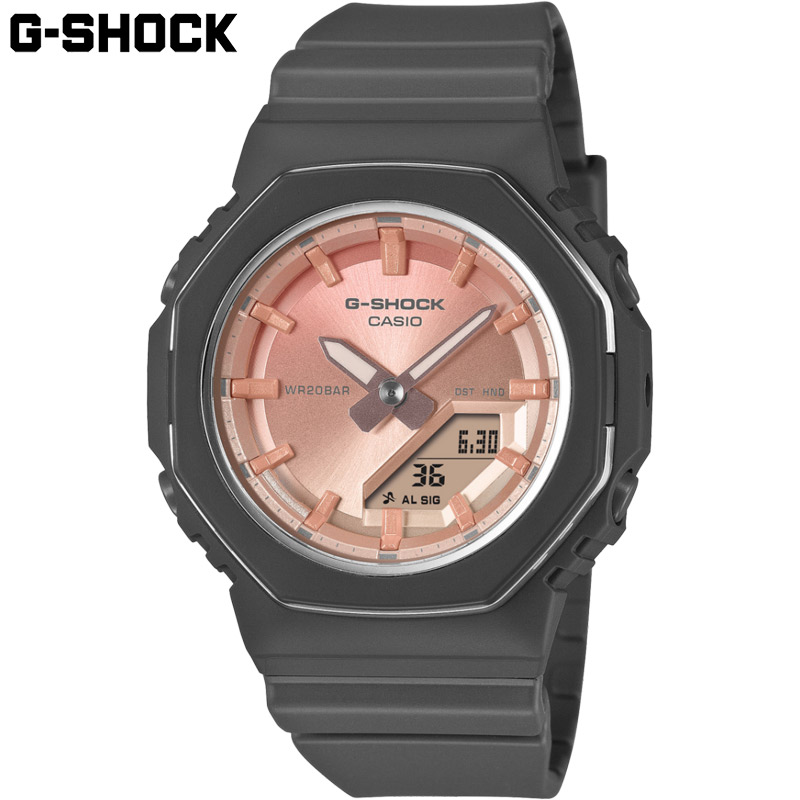 国内正規品 カシオ レディース G-SHOCK Gショック 時計 ウォッチ アナデジ シンプル 上品 天然石 ローズクォーツ 耐衝撃 20気圧防水 送料無料 CASIO GMA-P2110SC