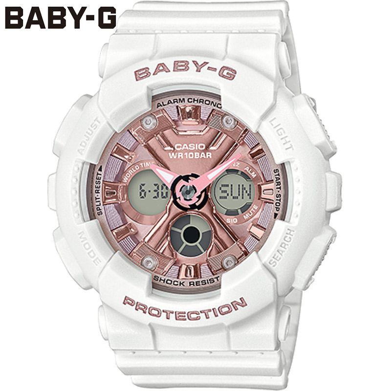 国内正規品 カシオ レディース BABY-G ベビーG 時計 ウォッチ 腕時計 10気圧防水 衝撃に強い カジュアル スポーティー アナデジ 送料無料 CASIO BA-130