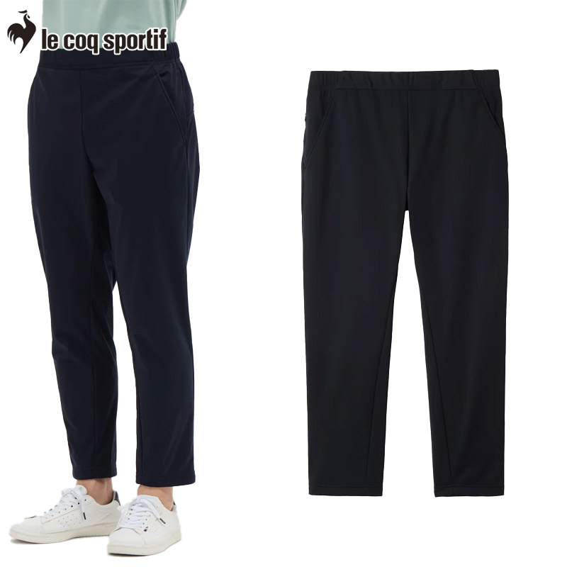 ルコックスポルティフ le coq sportif デサント メンズ エアスタイリッシュパンツ 防風ストレッチボンディング アパレル AIR STYLISH PANTS 裏起毛 ブラック 黒 ネイビー 送料無料 DESCENTE LT5FLP60M