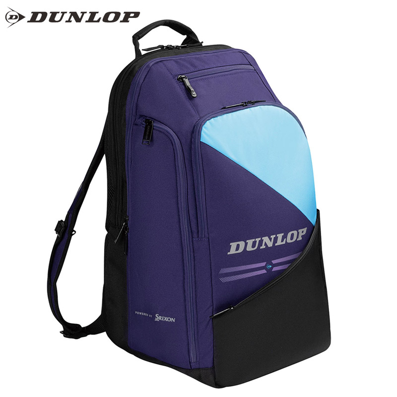 30L ダンロップ スポーツ メンズ レディース バックパック DTC-2682 テニス アクセサリー 競技 ラケットバッグ 2本収納可 パープル 紫 送料無料 DUNLOP DTC2682