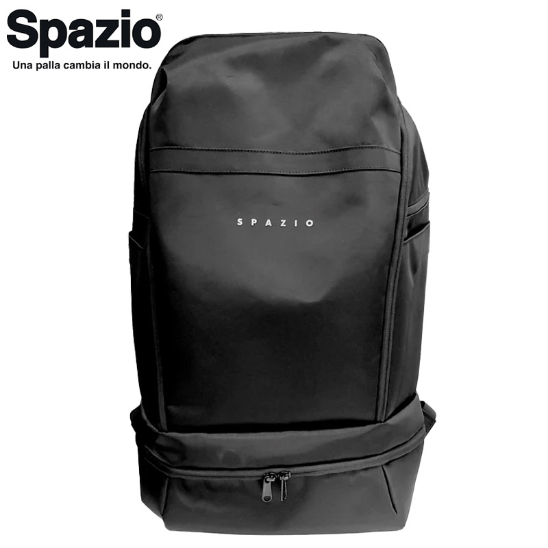 37L スパッツィオ メンズ レディース ジュニア バックパック バッグ 鞄 サッカー フットサル 部活 遠征 リュック スポーツ ブラック 黒 送料無料 Spazio BG-0126