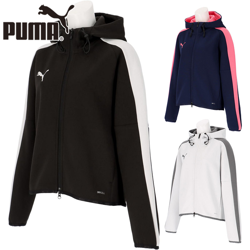 ピューマ レディース PUMA VOLTAGE 編み物上衣 Wns 蹴球 御召しもの 引きくらべる トップス アウター 長袖 吸水速乾 運動すること 運動競技 黒いこと 黒 薄墨色 米国海軍 薄墨色 貨物輸送無料 PUMA 660937