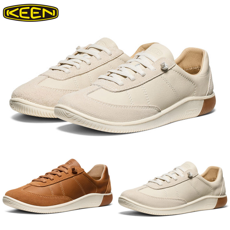 キーン レディース KNX T-TOE ケーエヌエックス 紅茶トゥー スニーカー 靴 シューズ なめし革 白いこと 白 赤銅色 赤銅色 貨物輸送無料 KEEN 1030626 1030627
