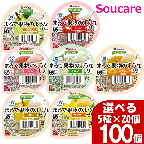 ハウス食品 やさしくラクケア まるで果物のようなゼリー 栄養補助 選べるセット デザート 60g ハウス食品 やさしくラクケア まるで果物のようなゼリー 栄養補助 選べるセット デザート 60g