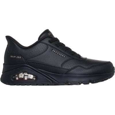 SKECHERS Slip-ins UNO-BANKSIA LUXE 177118 スケッチャーズ スリップインズ：ウノ-バンクシア ラックス BBK ブラック WOMENS ウィメンズ レディス ゴムひも スリッポン スケッチャーズ スリップインズ レディース