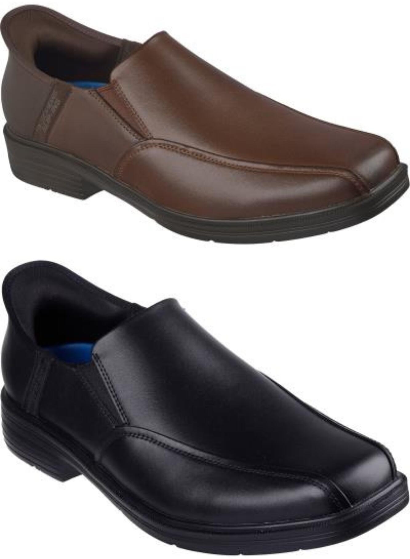Skechers Slip-ins CASWELL-FRANTONE 205169 スケッチャーズ スリップインズ:キャスウェル-フラントーネ Relaxed Fit リラックスドフィット 3E好いかげんに 幅ひろい BLK 黒いこと COG MENS メンズ