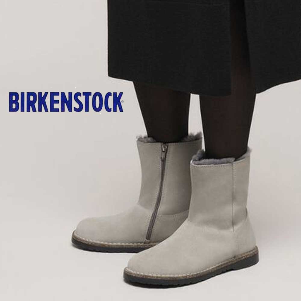 ビルケンシュトック BIRKENSTOCK Uppsala Zip Shearling アップサラ ジップ シアリング（レディース） 1030049（ストーンコイン） ハーフブーツ 「靴」