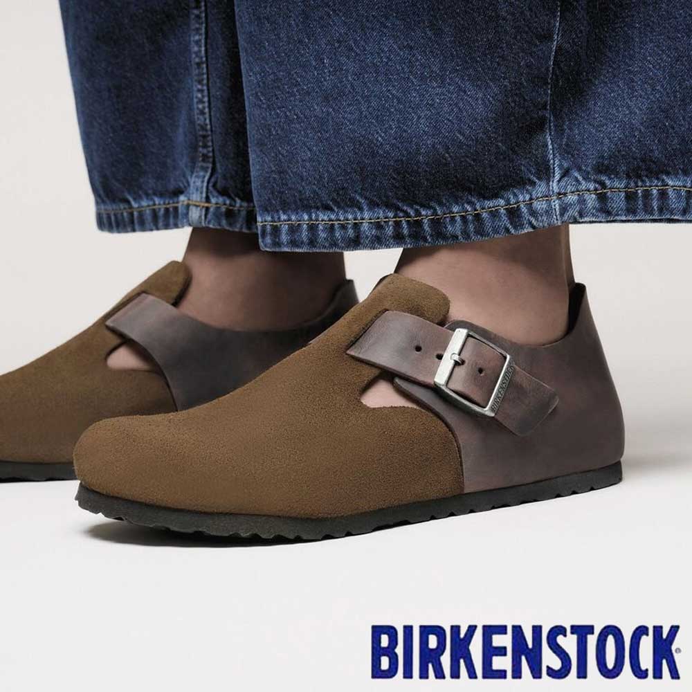 ビルケンシュトック BIRKENSTOCK LONDON(ロンドン)メンズ レギュラーフィット 1030157(ミックスドレザー/ダークティー) スリッポン コンフォート シューズ「靴」