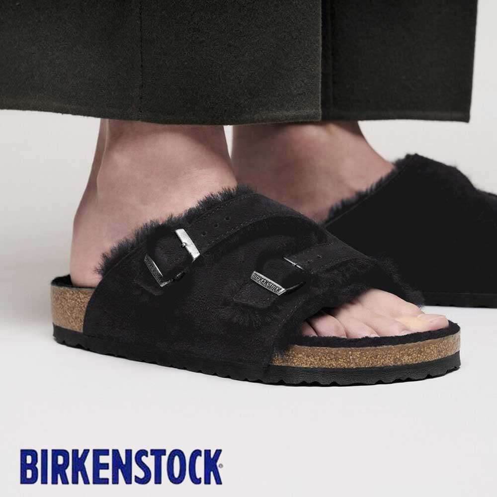 ビルケンシュトック BIRKENSTOCK Zurich Lammfell （チューリッヒ シアリング） 1030627 ブラック（スエードレザー／ボア） （レディース サンダル ナローフィット）「正規輸入品」 「靴」
