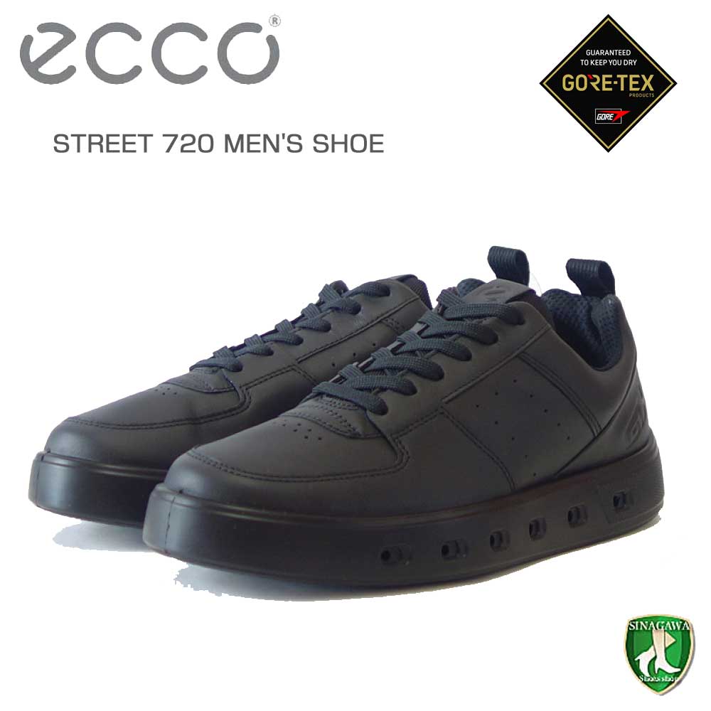 定番新作【新品タグ付き】ECCO×GORE-TEX 防水スニーカー〈定価30，800円〉 靴