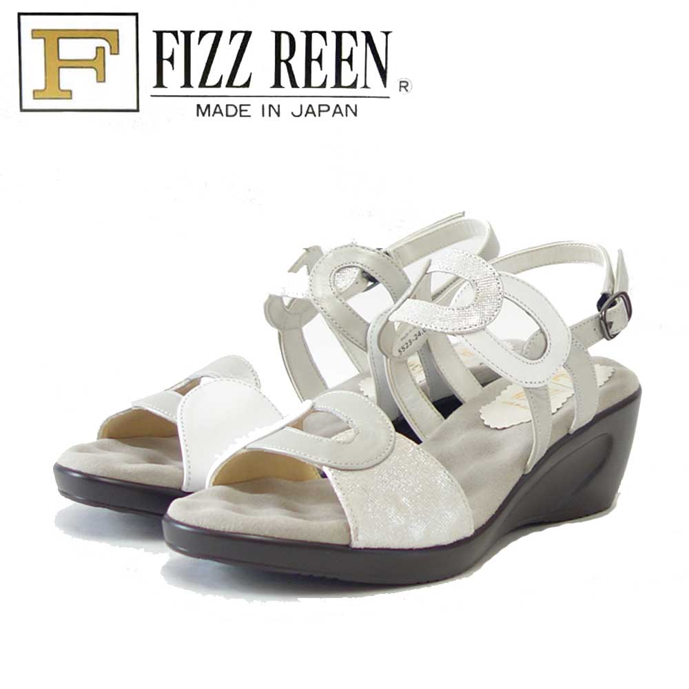 【楽天市場】【SALE】 フィズリーン FIZZ REEN 5523 ホワイト（レディースサンダル） 天然皮革 ウェッジサンダル EEEの ...