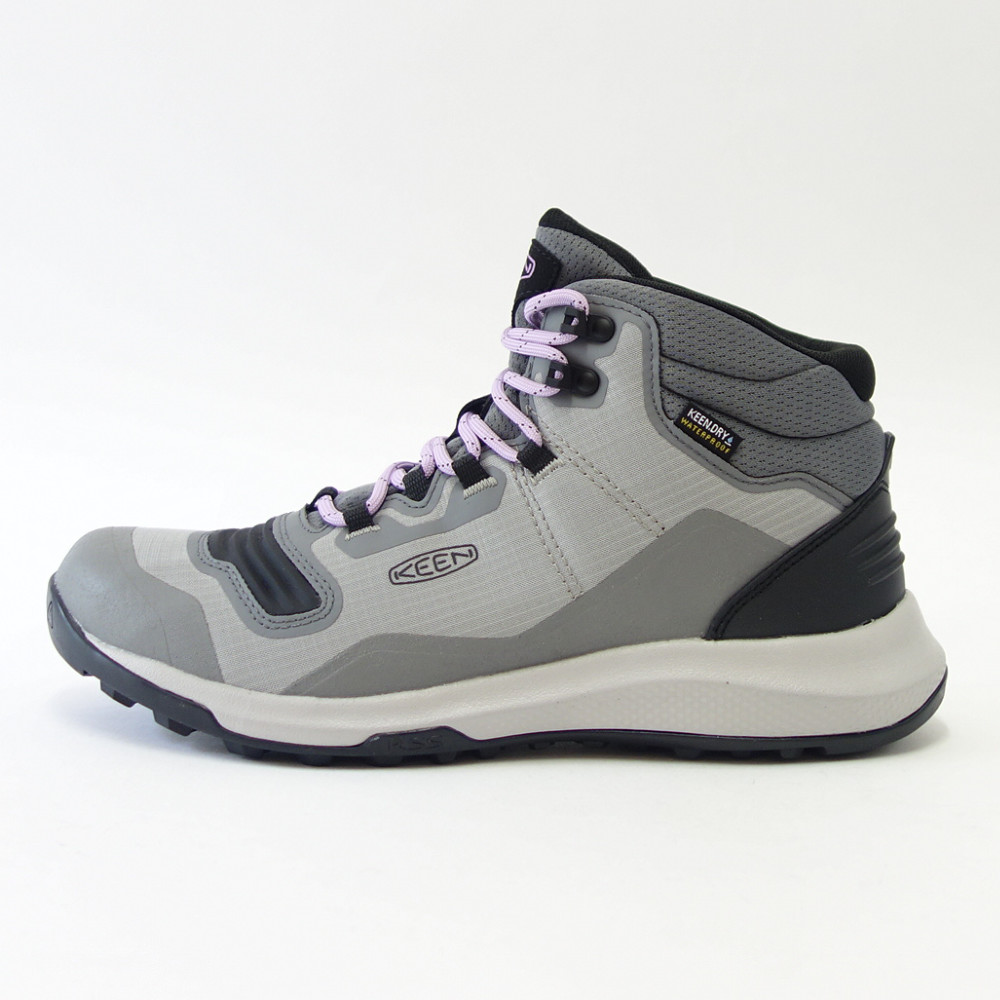 Keen キーン テンポ フレックス ミッド ウォーター論証 レディース カラー Steel Grey African Viole 防水ハイキングシューズ アウトドア スニーカー ウォーキング 靴 Amploi Fr