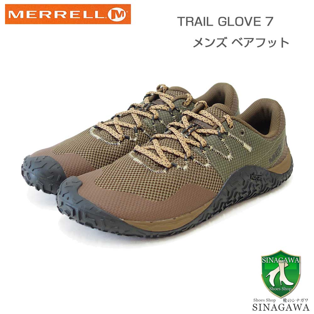MERRELL メレル トレイル グローブ 7 TRAIL GLOVE 7 (メンズ) m068597 CAIRN ベアフットシューズ ローカット ハイキングモデル「靴」