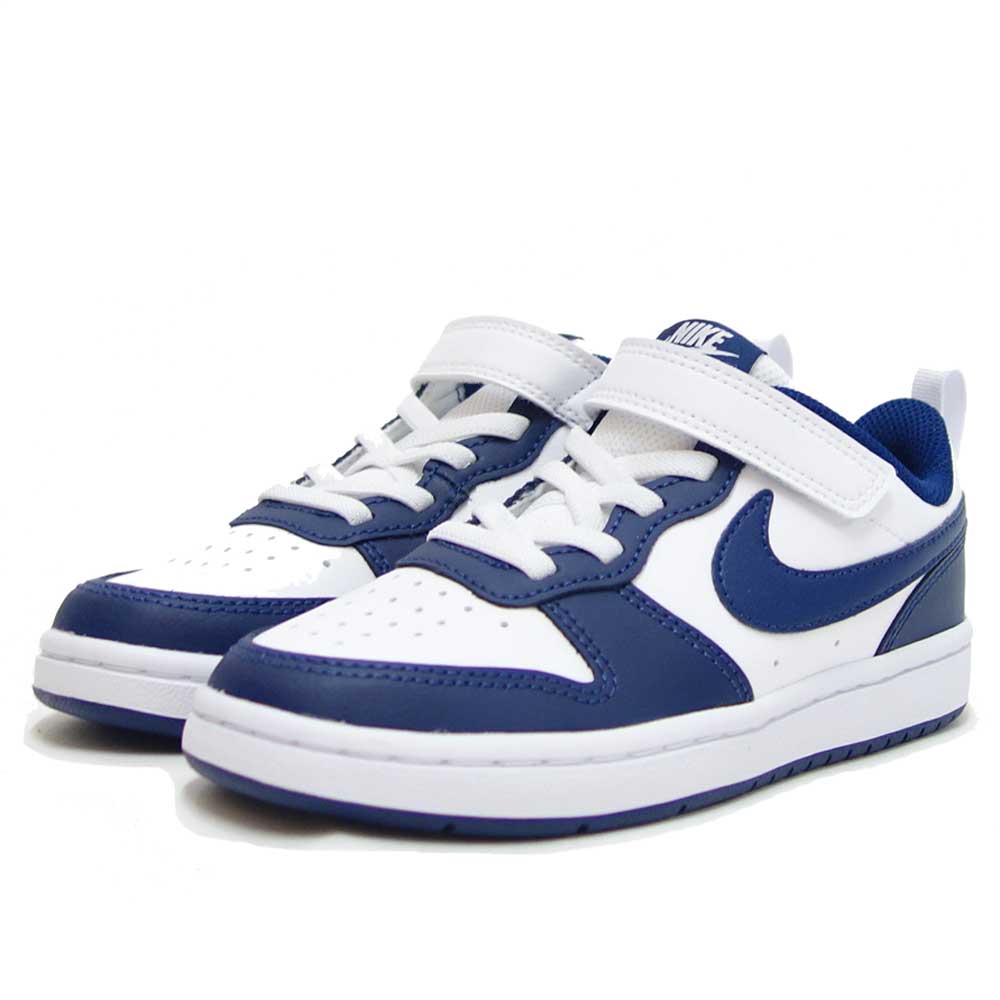 楽天市場 Nike ナイキ Bq5451 107 ナイキ コート バー ロウ 2 ホワイト ブルー Nike Court Borough Low 2 ジュニアシューズ 靴 靴のシナガワ