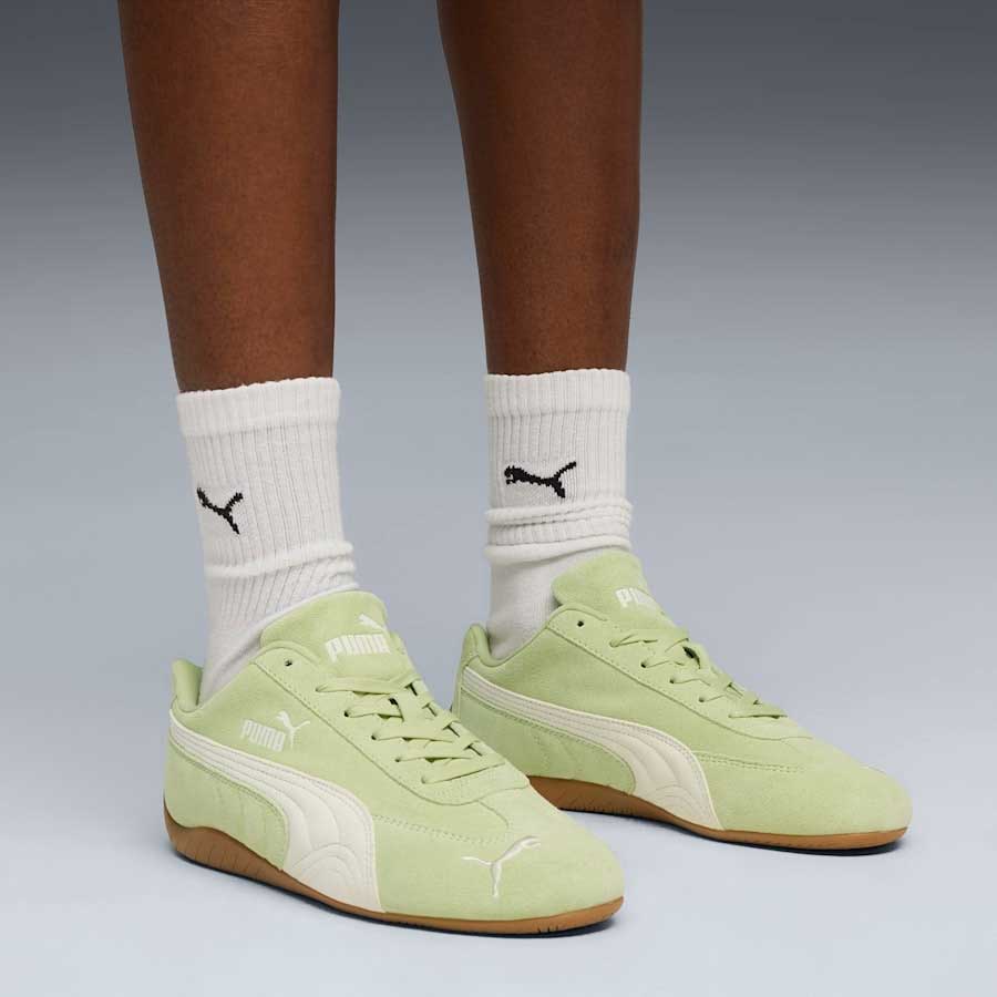 プーマ PUMA スピードキャット OG 39884648 Pistachio Green-Warm White（レディース）スエード 天然皮革 ローカット スニーカー ストリート カジュアル「靴」｜靴のシナガワ