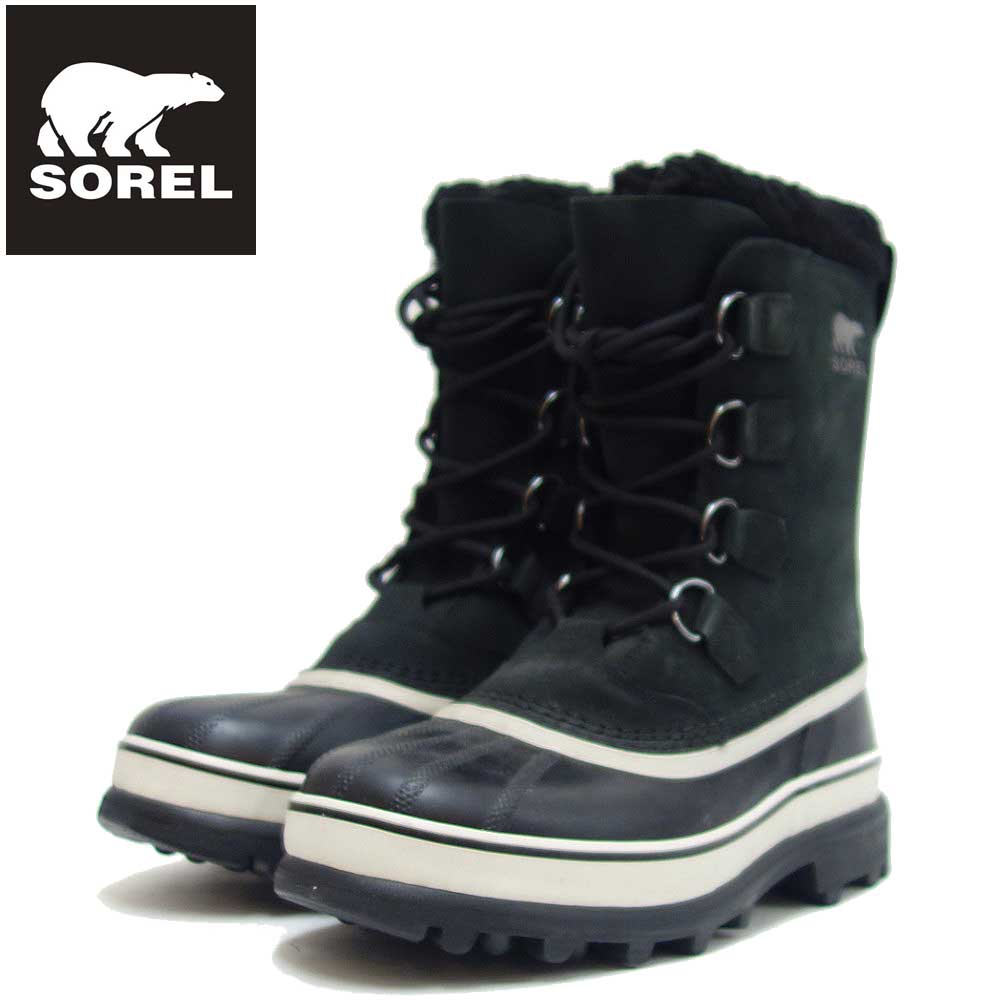 楽天市場 Sorel ソレル Nm1000 メンズ カリブー ブラック 防水 レザー ショートブーツ 靴 靴のシナガワ