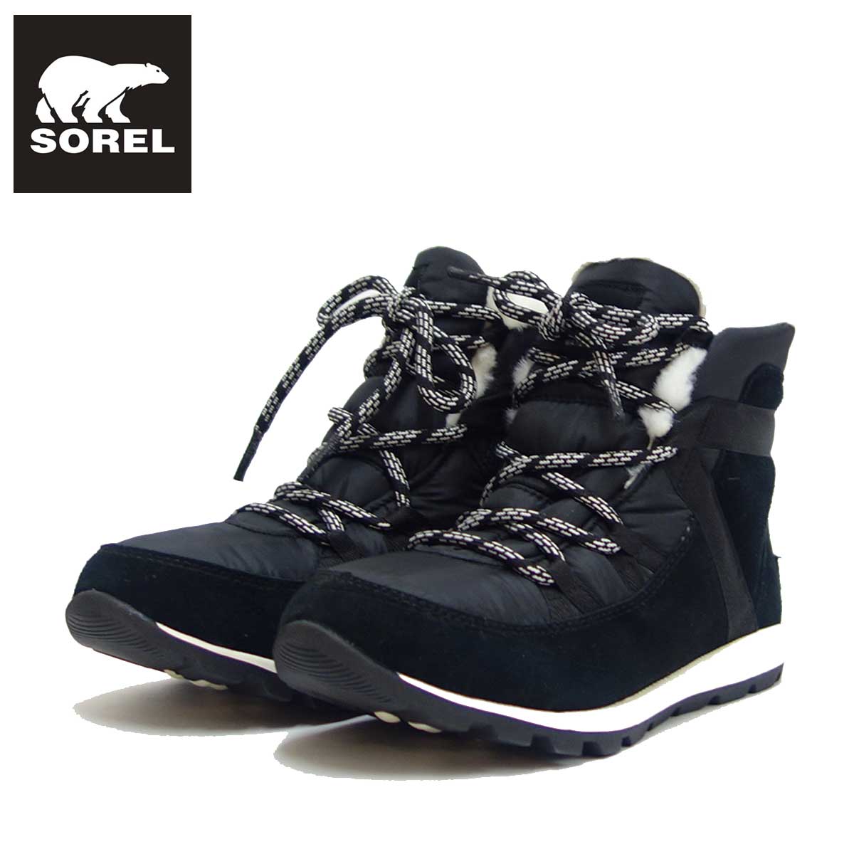 楽天市場 ソレル Sorel Nl 3428 レディース ウィットニーフルーリー ブラック 010 靴 靴のシナガワ