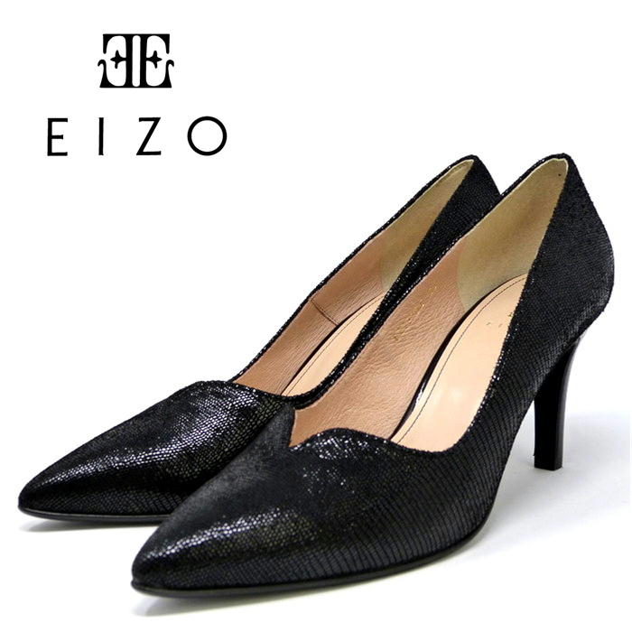 【楽天市場】EIZO エイゾー ブラックパンプス Dワイズ ストラップ 