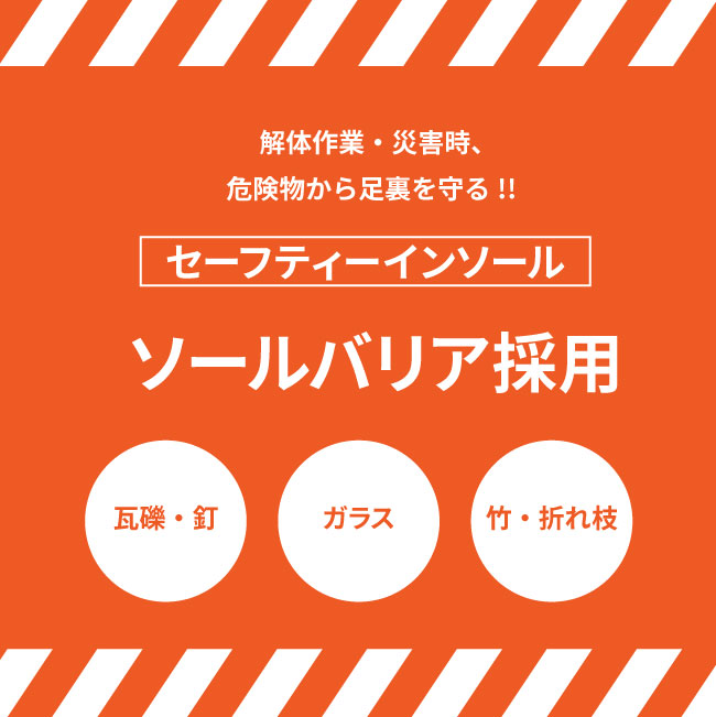 ソールバリアモック#03安全靴災害対策シューズ先芯なしSBM03防災シューズ防災グッズ踏み抜き防止インソール中敷き災害対策耐踏み抜き防止インソール抗菌防臭収納コンパクトかさ張らない備え防災地震災害ガラス釘