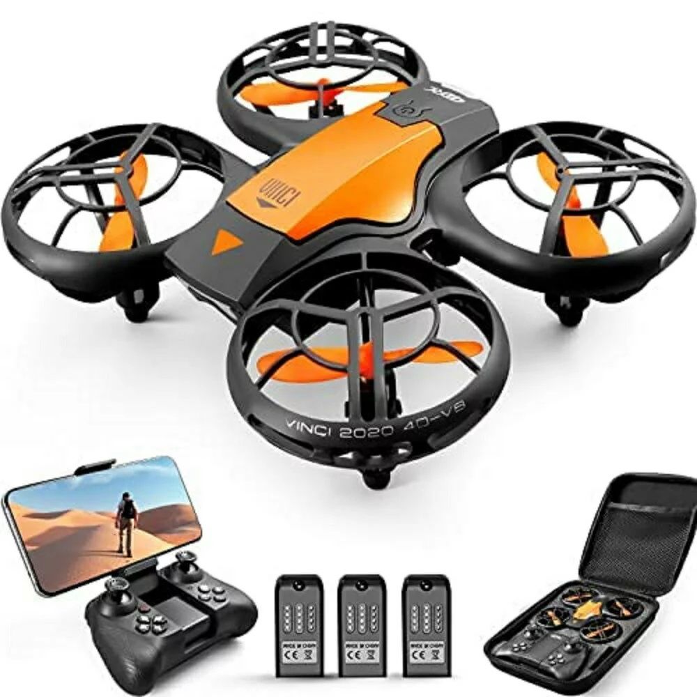 ヘ 高度維持 リアルタイム FPV WIFI 2.4GHz 最大30分飛行時間 収納ケース付き 100g未満 初心者 こども向け 室内 小型 カメラ付き