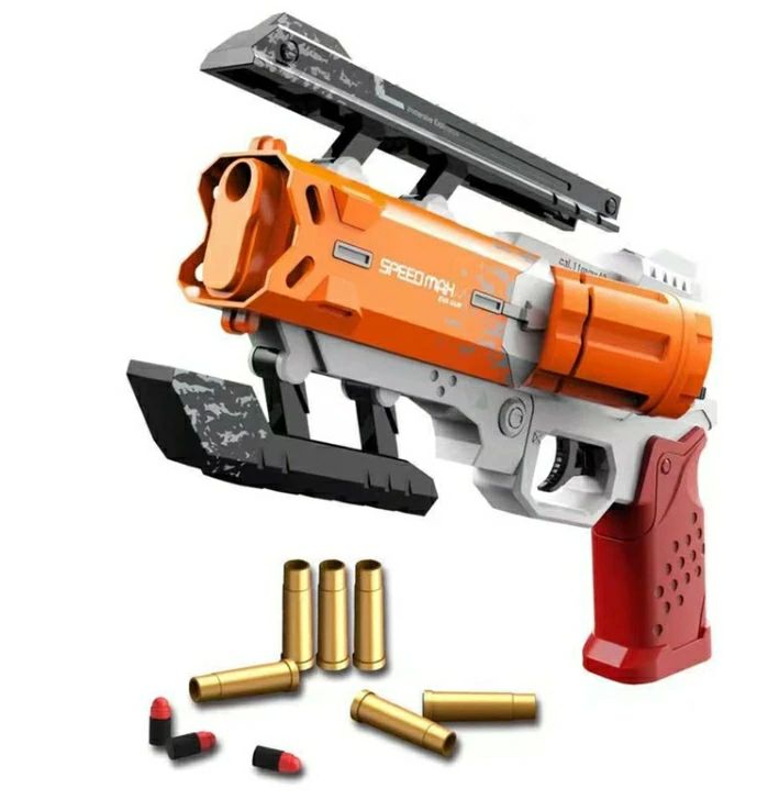 ギフト ゲーム スポンジ弾 ハンドガン風 単発式リボルバー 振出式 トイモデルガン スペースファイヤーフォックス