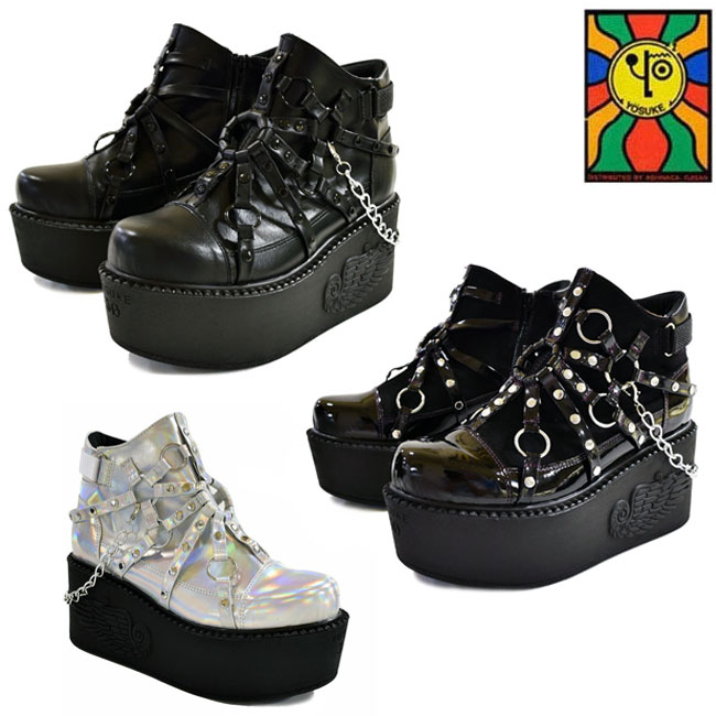 楽天市場】ヨースケ YOSUKE 厚底ブーツ レディース ロック リング