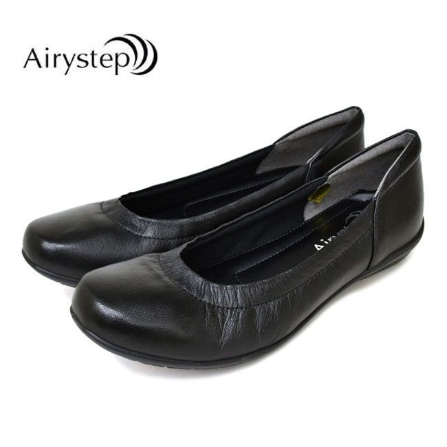 エアリーステップ Airy step プレーンシューズ スリッポン 本革 なめし革 レディース 6405貨物輸送無料
