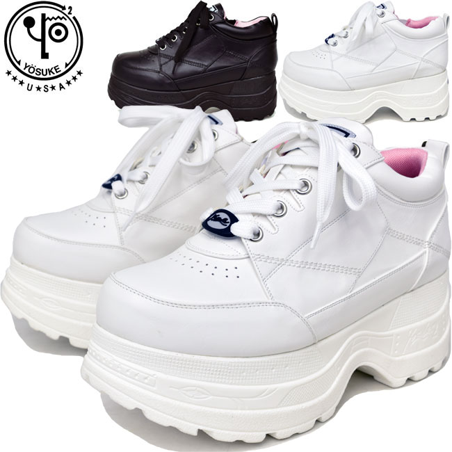 第1位獲得 ヨースケ Yosuke 厚底スニーカー ハイソール レースアップ レディース 全2色 22 5 24 5 予約 は6月下旬 の入荷です 国産 Loja1 Printcomp Com Br