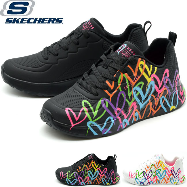 【楽天市場】スケッチャーズ SKECHERS 厚底スニーカー ジェームズ・ゴールドクラウン ウノ ライト - ハート オブ ハーツ レディース ...