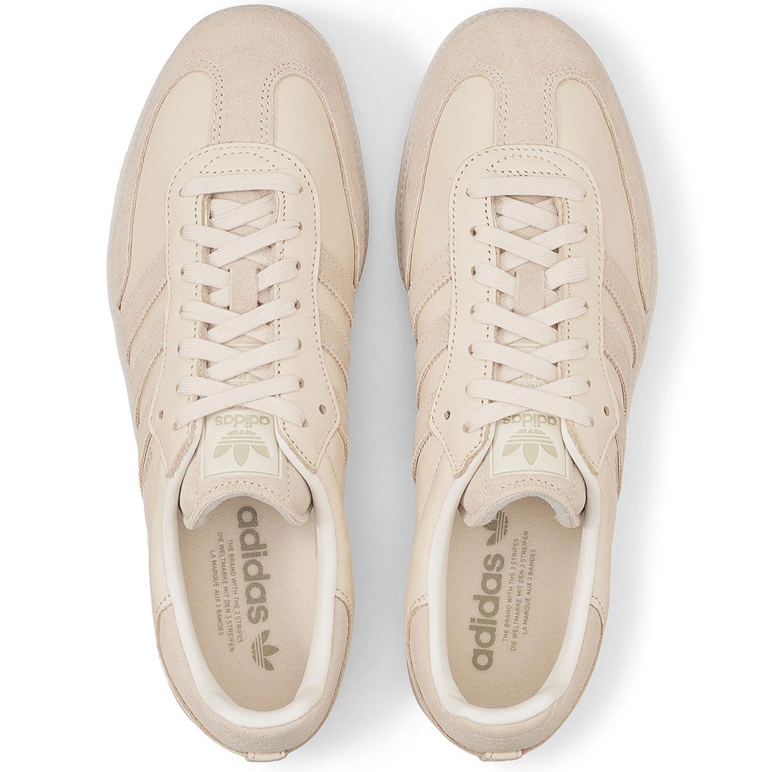 アディダス サンバ adidas ホワイト FZ5603 ピンク ベージュ リネン