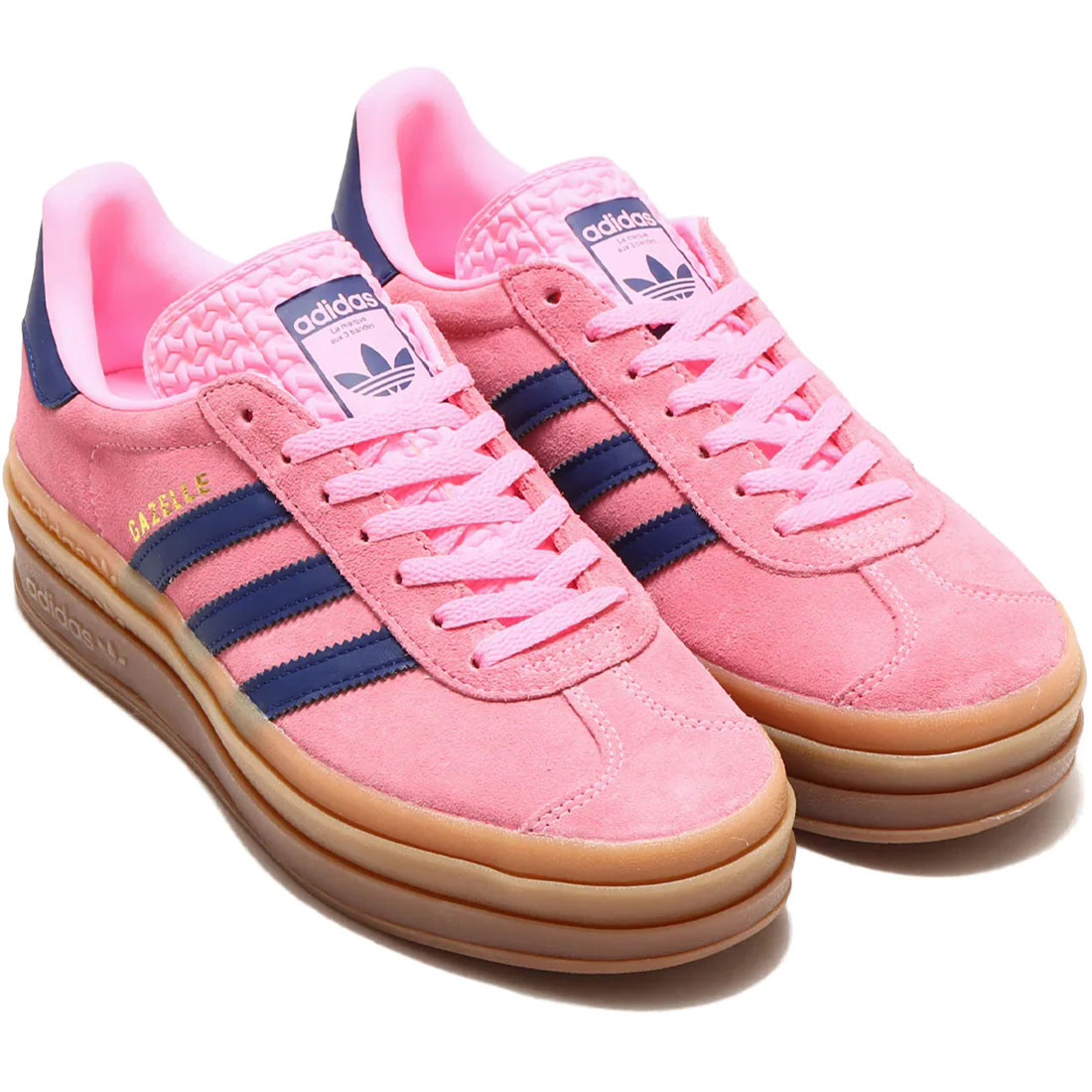 アディダス ガゼルボールド adidas W GAZELLE BOLD ピンクグロー/ビクトリーブルー/ガム H06122