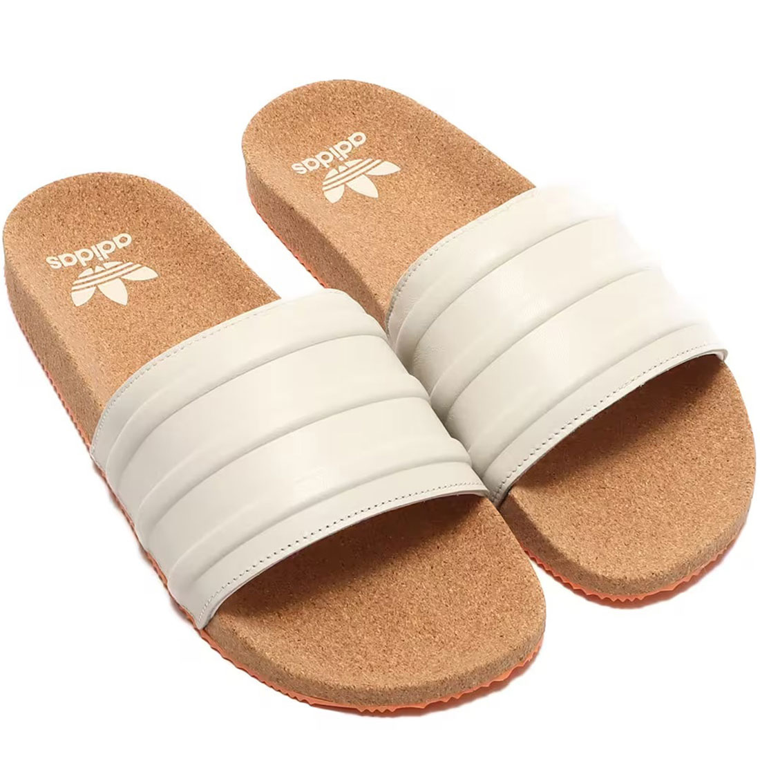 アディダス アディレッタ プレミアムサンダル adidas ADILETTE PREMIUM SLIDES アルミナ/アルミナ/アンバーティント GY2557