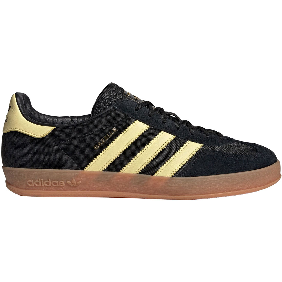 アディダス ガゼル インドア adidas GAZELLE INDOOR コアブラック/オールモストイエロー/ガム IG4999｜シューズナッツ