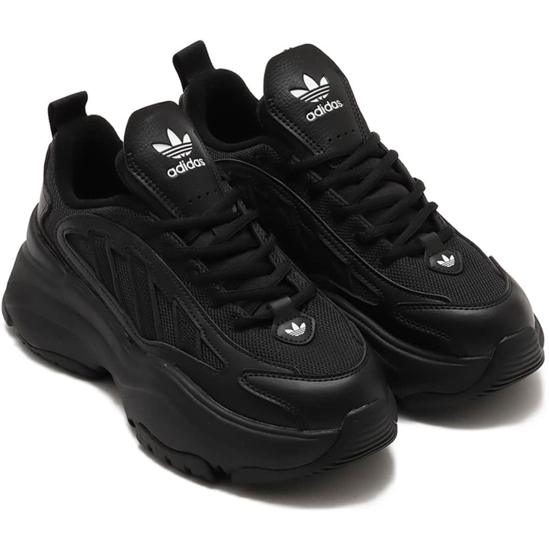 adidas OZTHEMIS 厚底 ウィメンズスニーカー IG1504 adidas OZTHEMIS W CBLACK/CBLACK/CARBON 24SS-I（アディダス