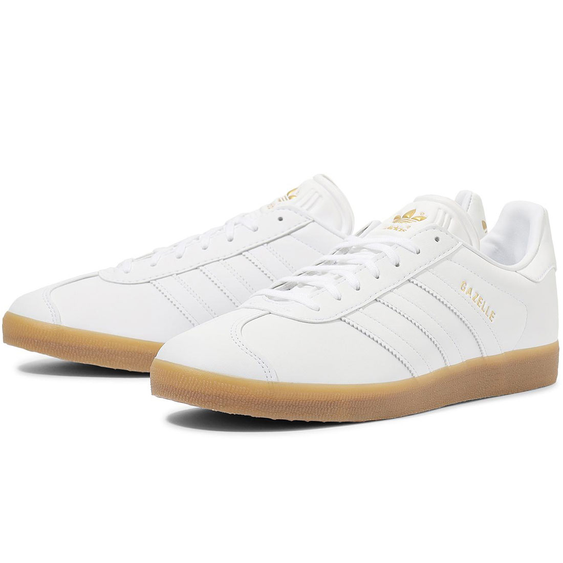 アディダス ガゼル adidas GAZELLE フットウェアホワイト/フットウェアホワイト/ゴールド IH0378|シューズナッツ