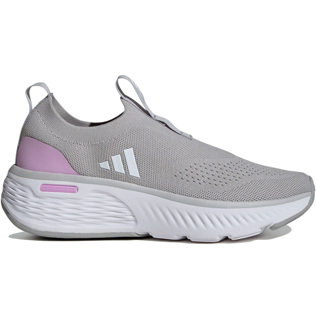 アディダス クラウドフォーム ゴー ソックス adidas W CLOUDFOAM GO SOCK グレーツー/フットウェアホワイト/ブリスライラック ID4038｜シューズナッツ