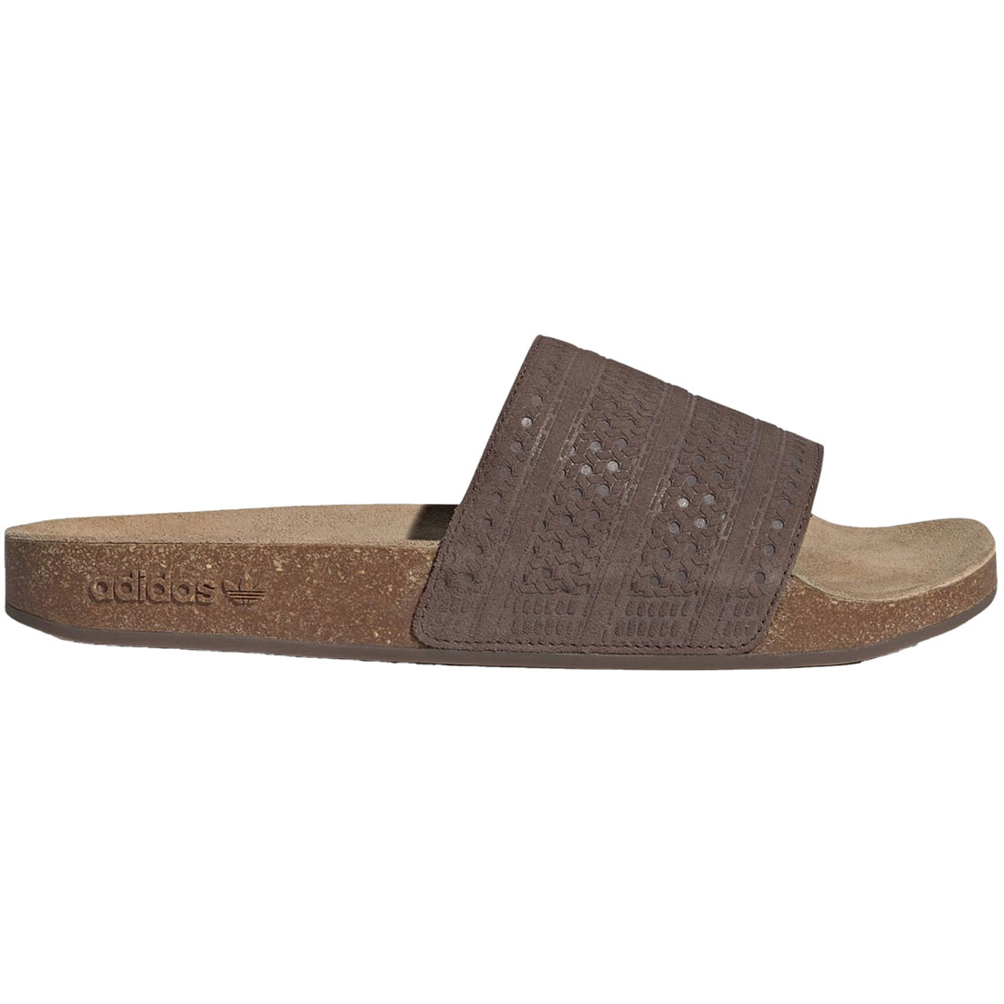 アディダス アディレッタ サンダル adidas ADILETTE SLIDES ブラウン/ブラウン/ガム JH5493
