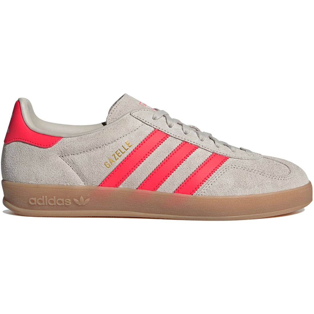 アディダス ガゼル インドア adidas GAZELLE INDOOR SHOES ベージュ/ルシッドレッド/クラウドホワイト JR3840|シューズナッツ