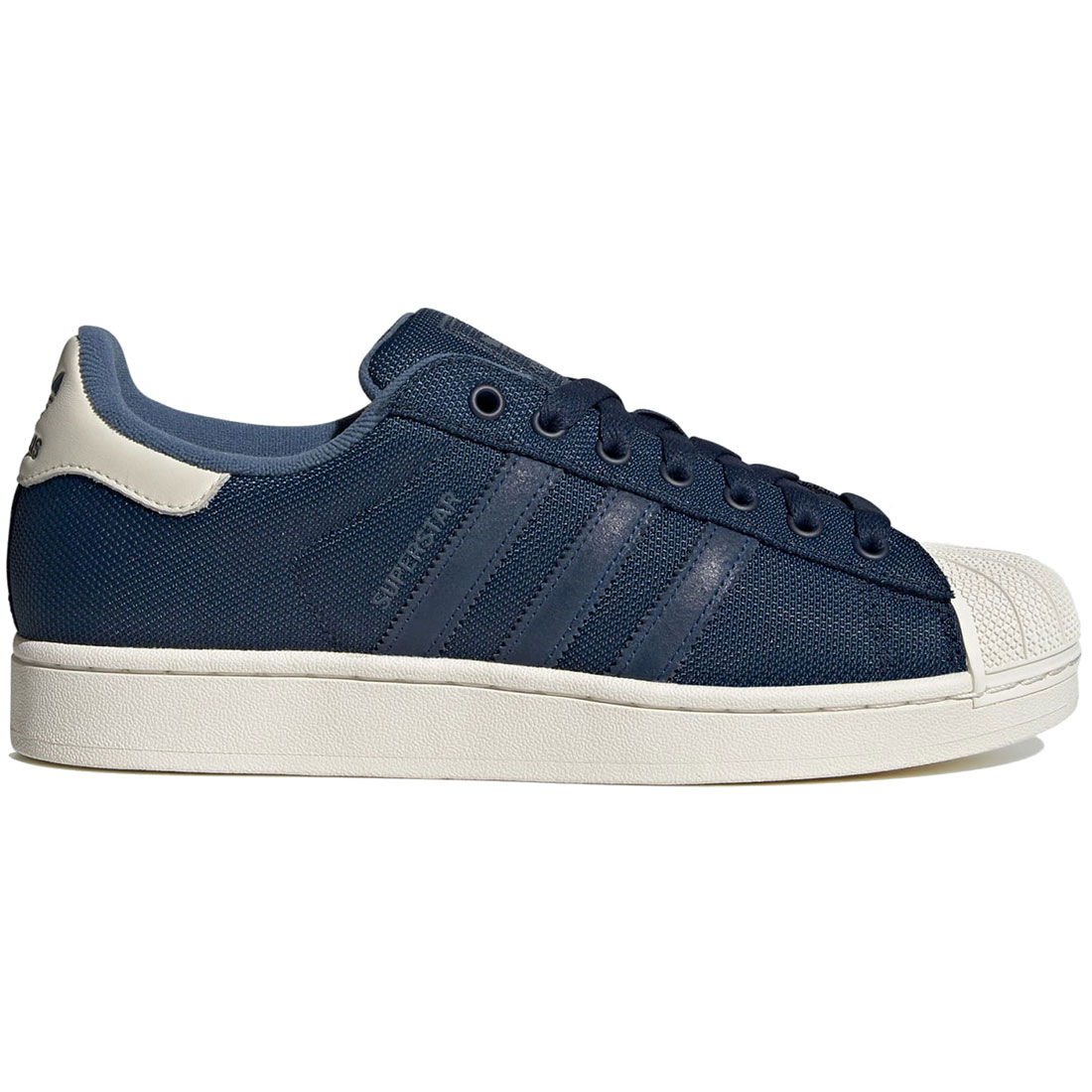 adidas Superstar ホワイト/紺 adidas Superstar Original Shell Toe Cloud White Blue Split