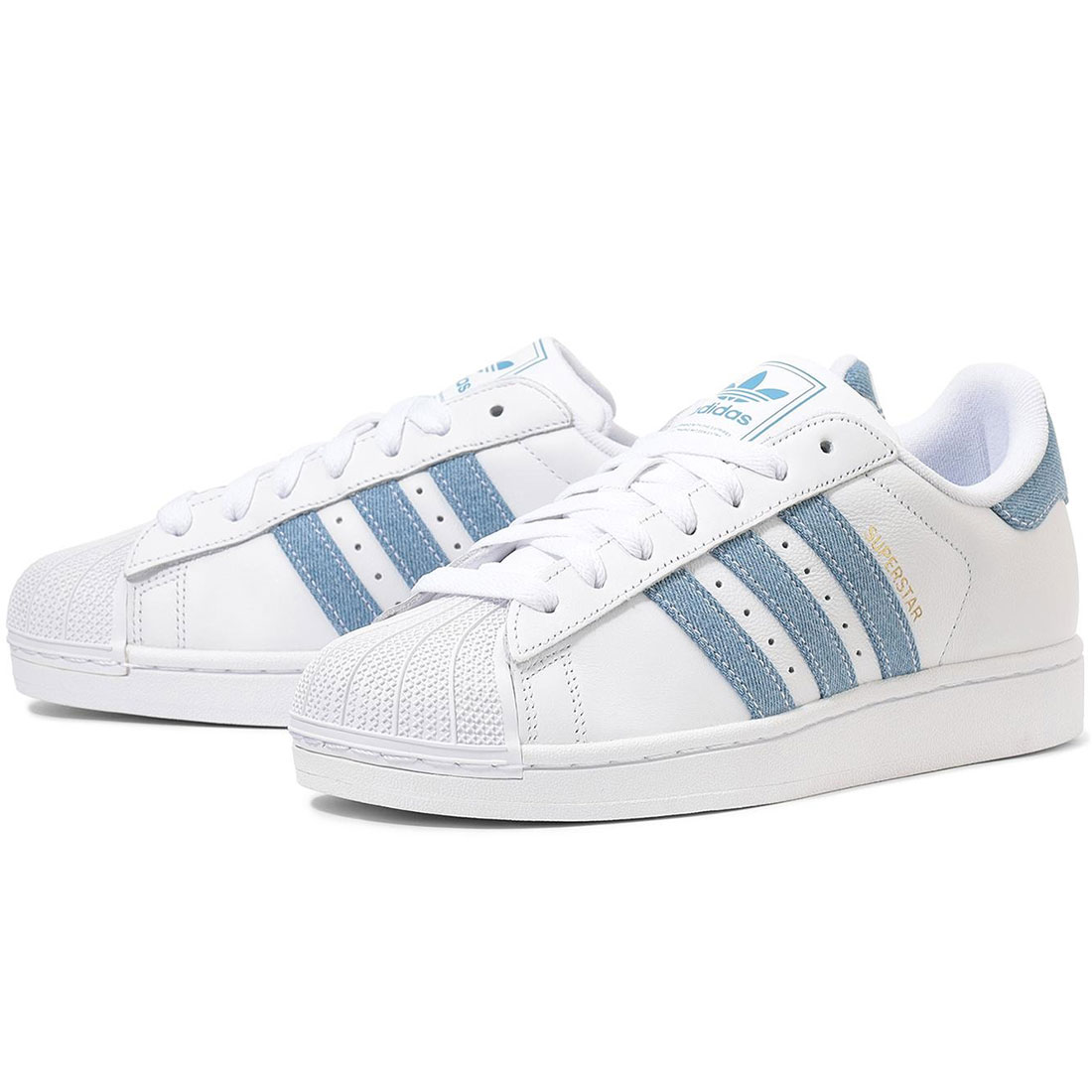 アディダス スーパースター II adidas SUPERSTAR II フットウェアホワイト/ライトブルー KH8939｜シューズナッツ